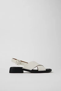Camper Dana Leather Crossover Strap Sandals