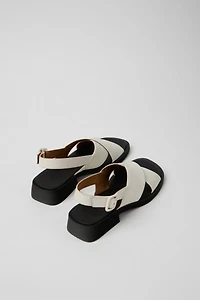 Camper Dana Leather Crossover Strap Sandals