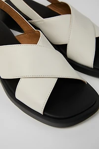 Camper Dana Leather Crossover Strap Sandals