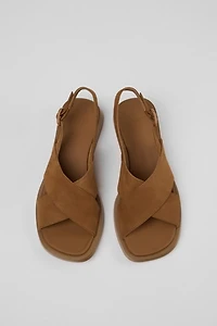 Camper Dana Leather Crossover Strap Sandals