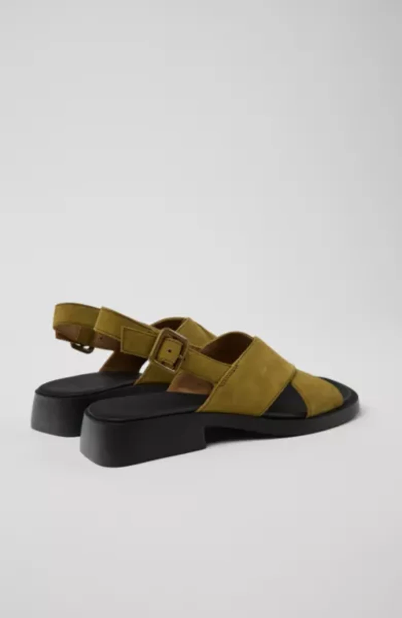 Camper Dana Leather Crossover Strap Sandals