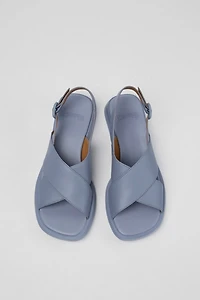 Camper Dana Leather Crossover Strap Sandals