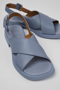 Camper Dana Leather Crossover Strap Sandals