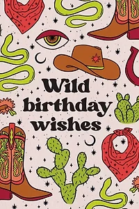 Boss Dotty Wild West Birthday Card
