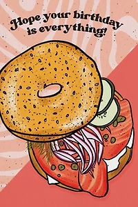 Boss Dotty Everything Bagel Birthday Card