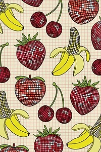 Boss Dotty Disco Fruits Greeting Card