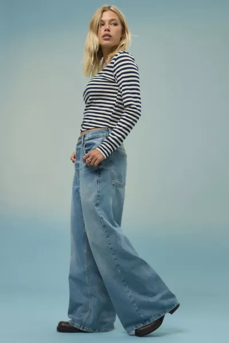BDG Anika Ultra-Wide Leg Column Jean