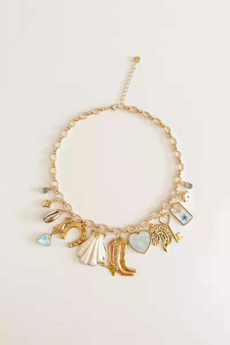 Shop Charming Tea Unique Western Charm Necklace