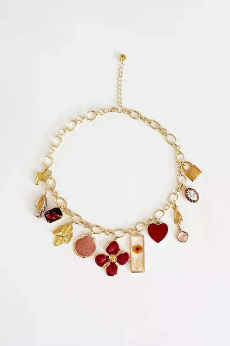 Shop Charming Tea Unique Floral Charm Necklace