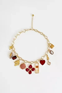 Shop Charming Tea Unique Floral Charm Necklace