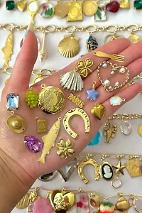 Shop Charming Tea Unique Floral Charm Necklace