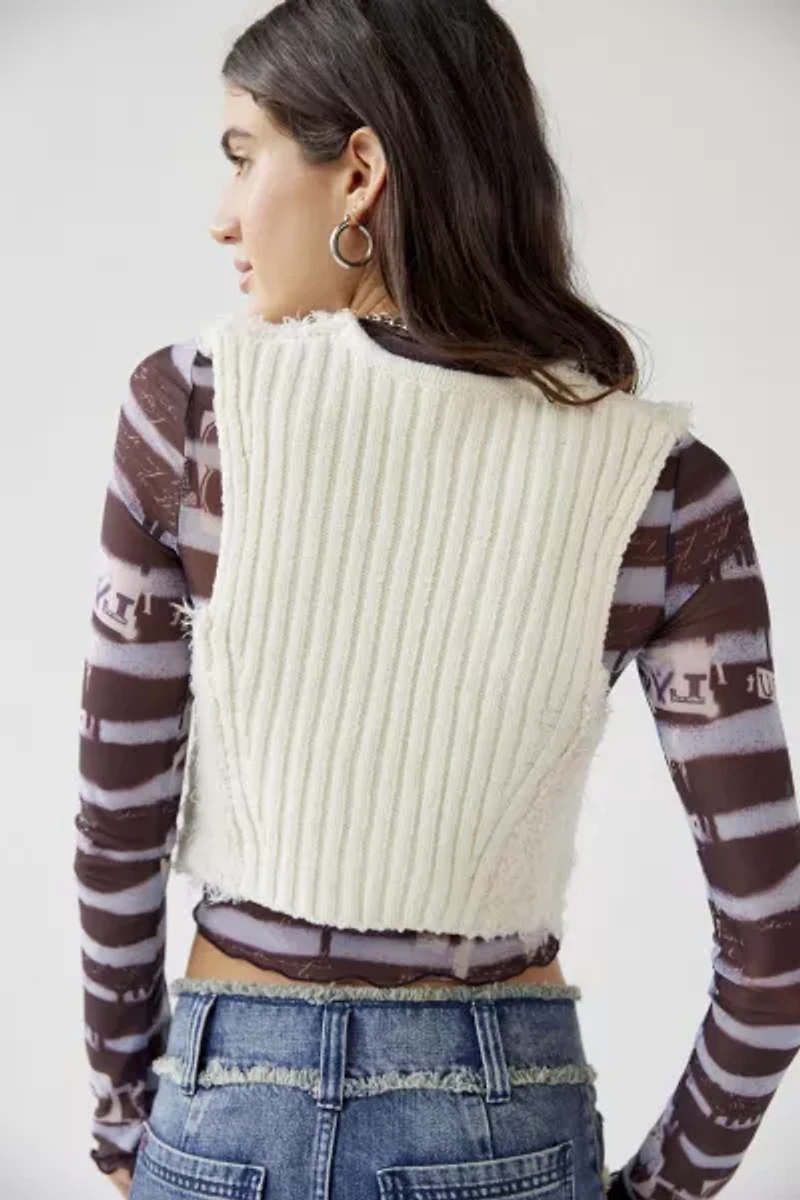 Betty Fuzzy Sweater Vest