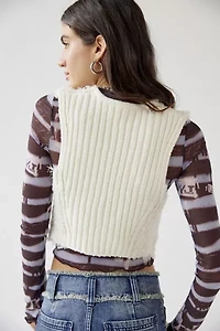 Betty Fuzzy Sweater Vest