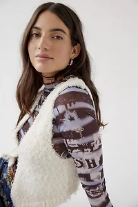 Betty Fuzzy Sweater Vest