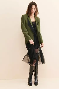 Sister Jane Arthur Oversized Fringe Blazer