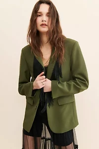 Sister Jane Arthur Oversized Fringe Blazer
