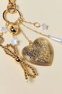 Silence + Noise Bow Charm Dangle Keychain