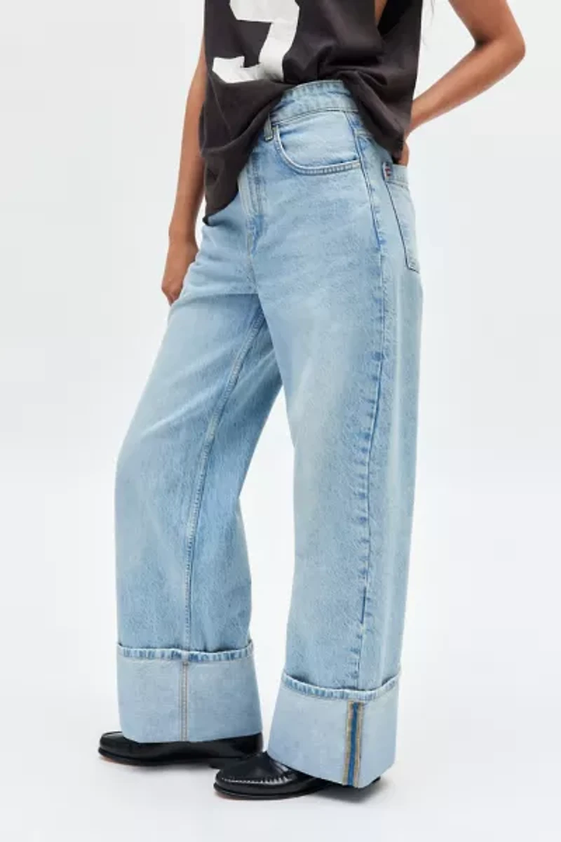 BDG Thea Cuffed Wide Leg Jean