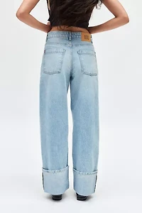 BDG Thea Cuffed Wide Leg Jean