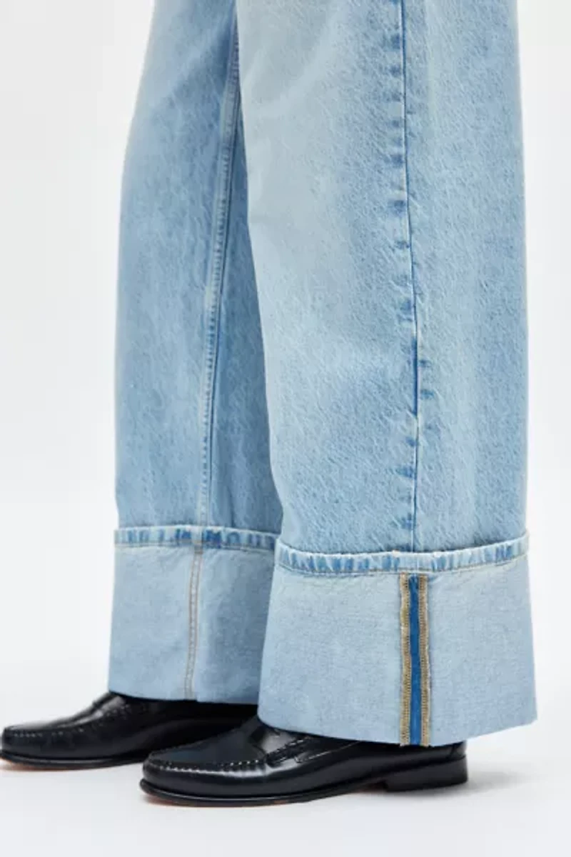 BDG Thea Cuffed Wide Leg Jean