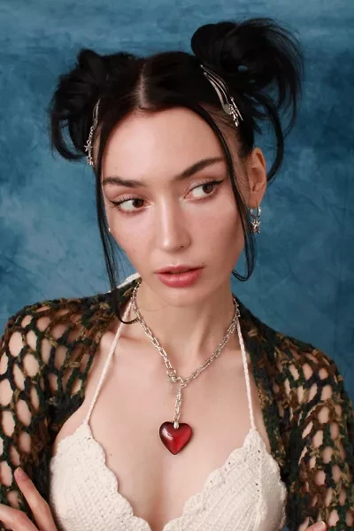 Velvet Luna Blaze Heart Chain Necklace