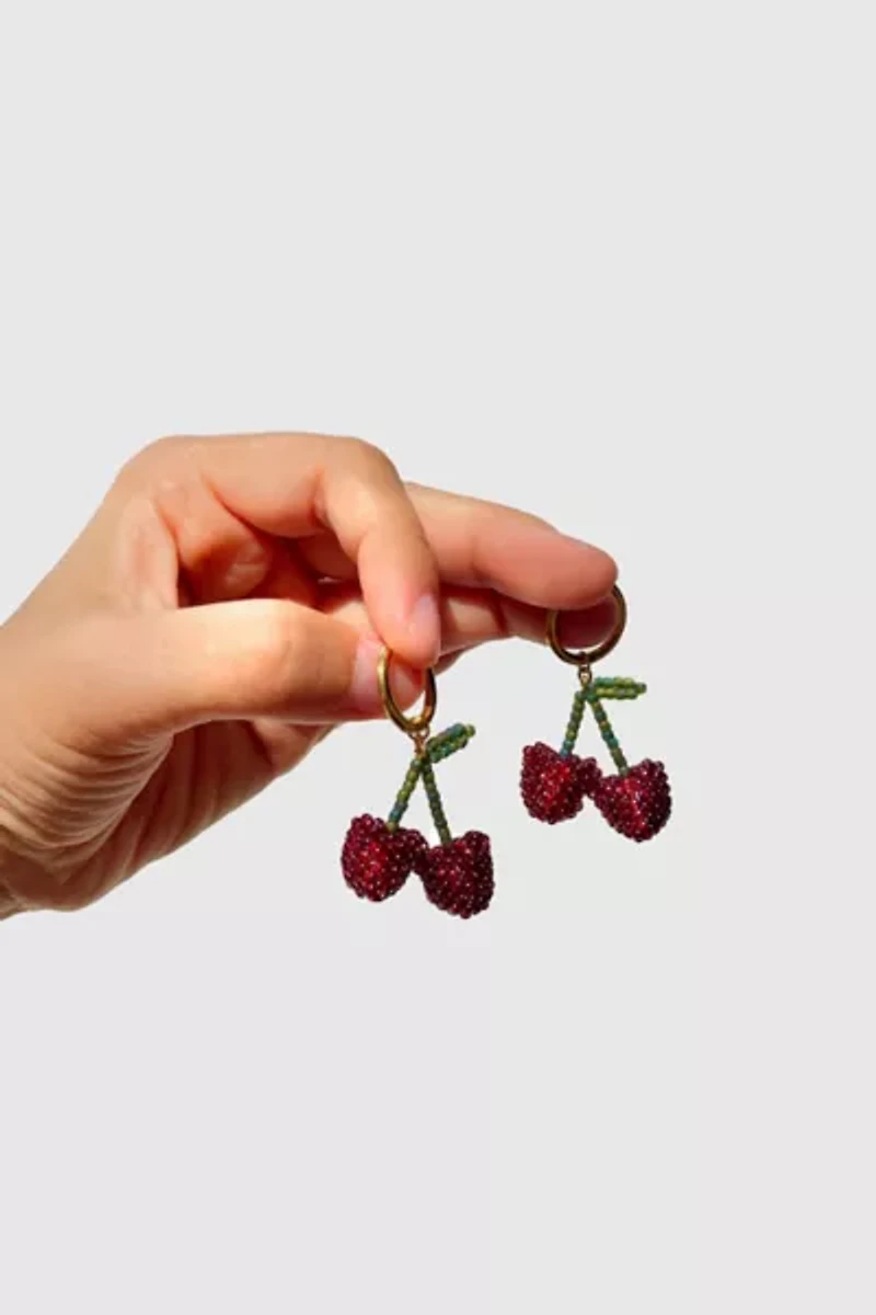 Dream Song Beaded Fruit Earrings