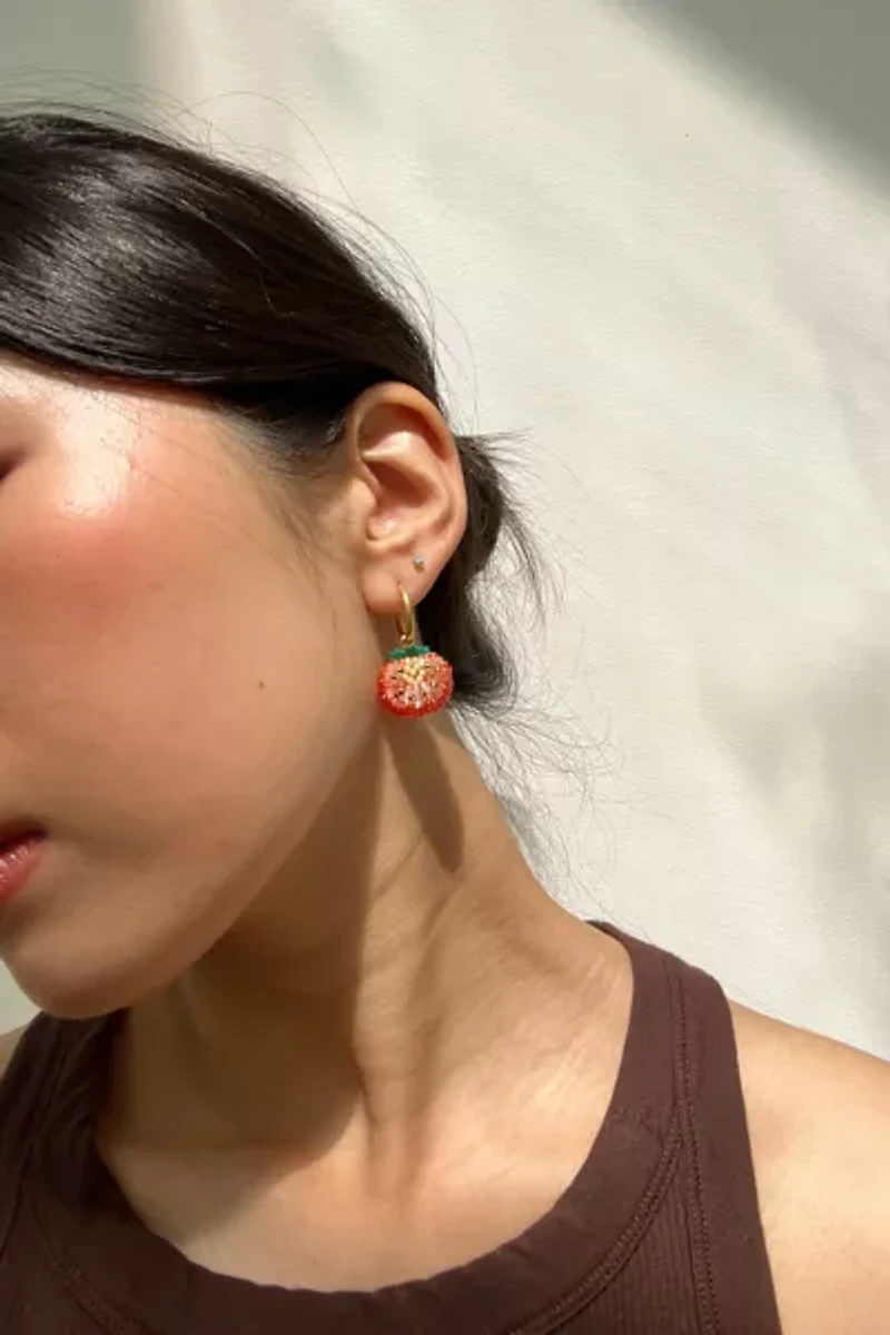 Dream Song Beaded Veggie Earrings