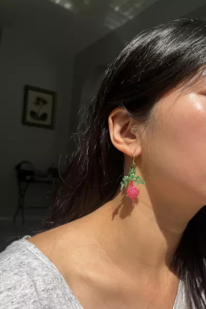Dream Song Beaded Veggie Earrings