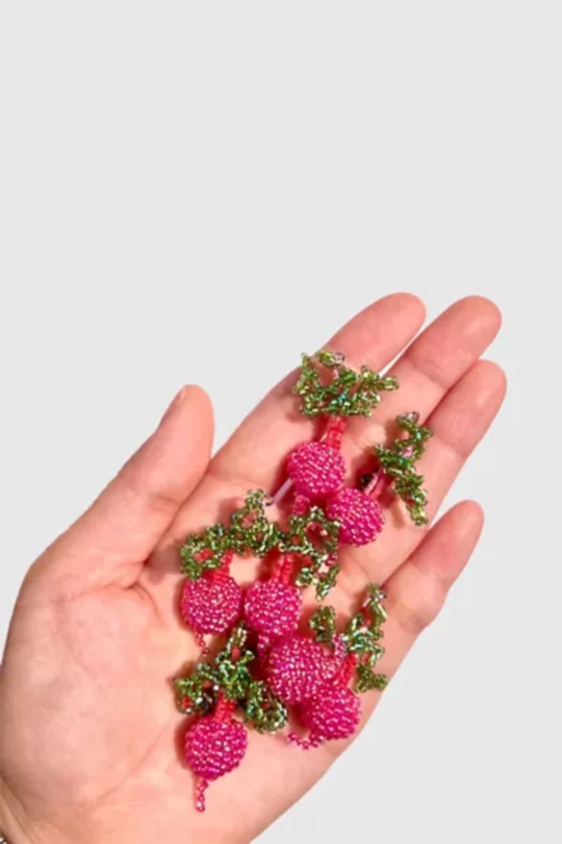 Dream Song Beaded Veggie Earrings