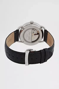 Bulova Commodore Automatic Leather Band Watch