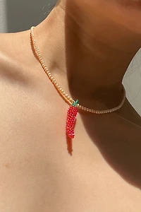 Dream Song Beaded Veggie Necklace