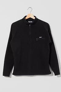Vintage 1990s Roffe Black Zipper Tech Fleece