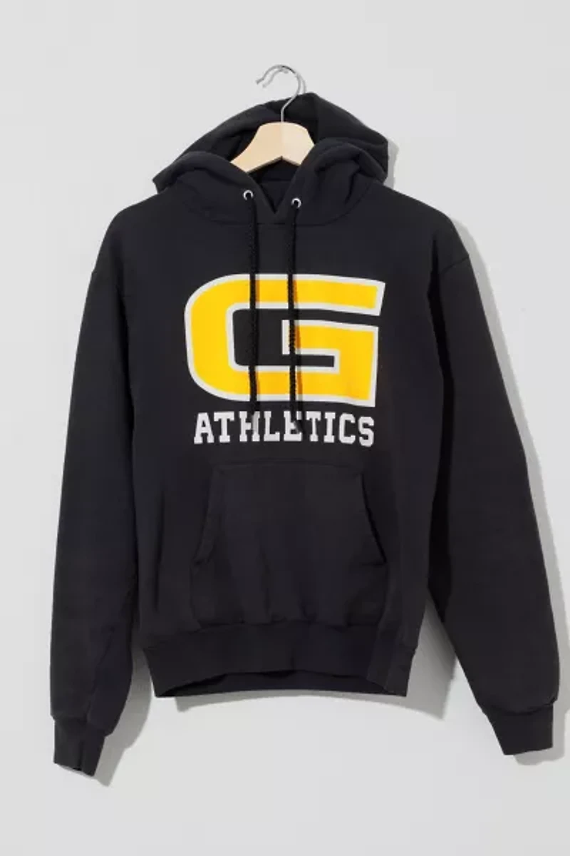 Vintage Y2K Distressed G Athletics Graphic Hoodie Sweatshirt
