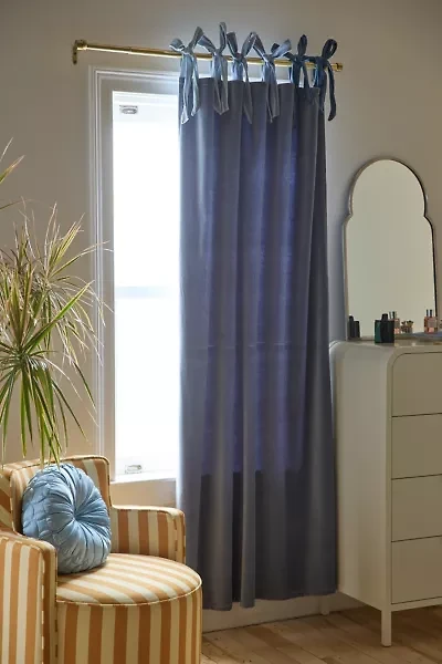 Velvet Tie Window Panel