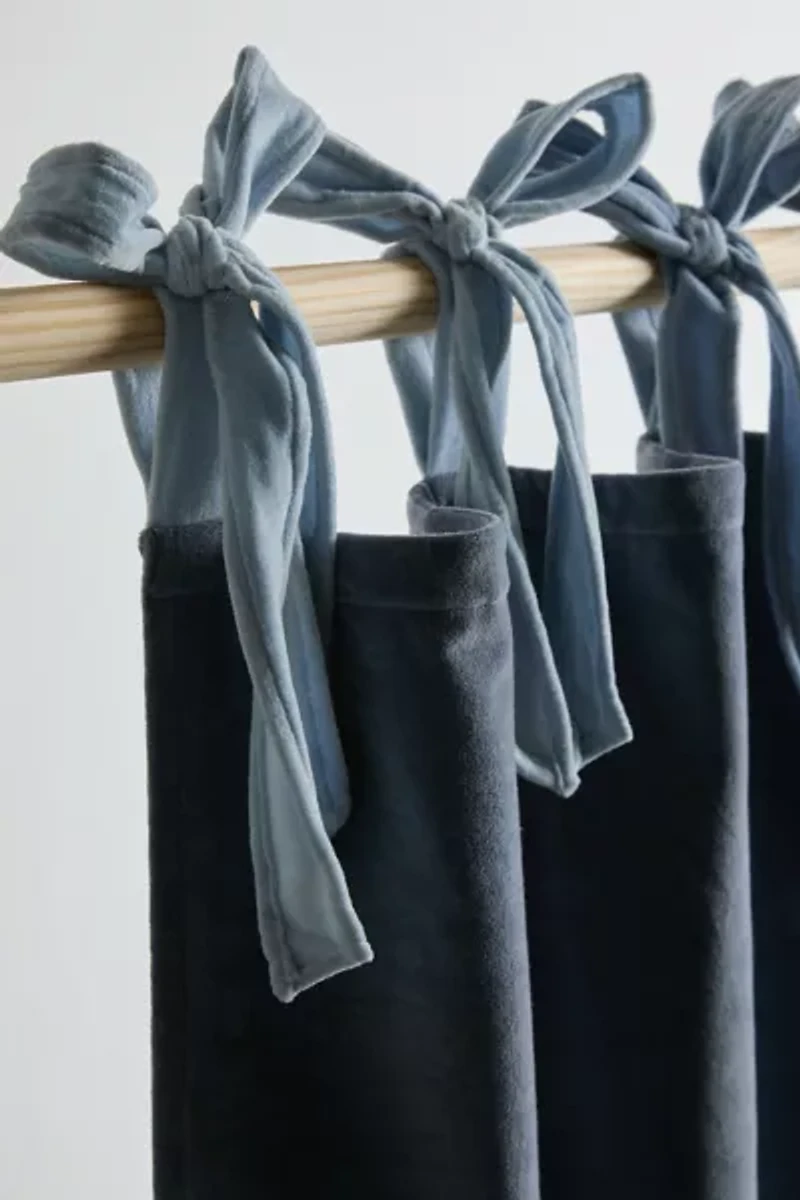 Velvet Tie Window Panel