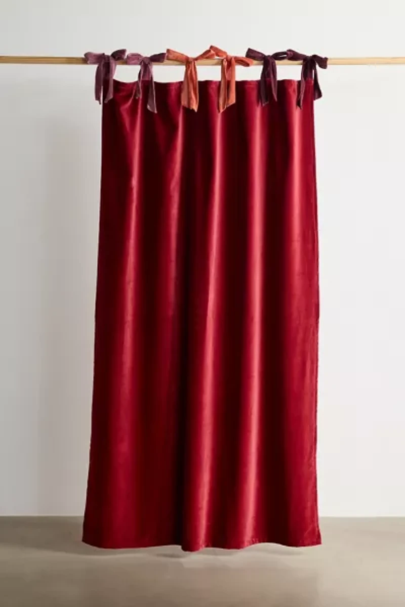 Velvet Tie Window Panel