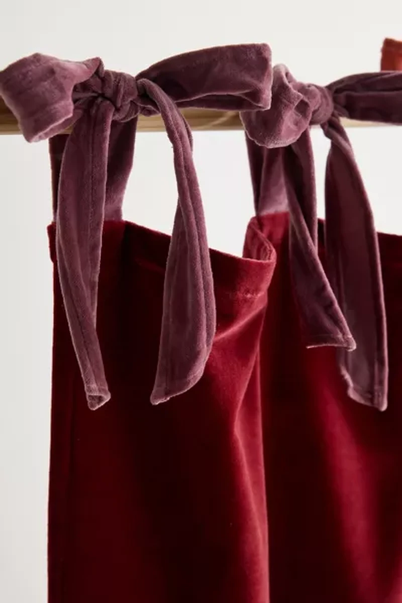 Velvet Tie Window Panel