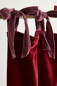 Velvet Tie Window Panel