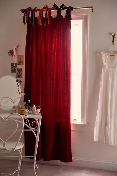 Velvet Tie Window Panel