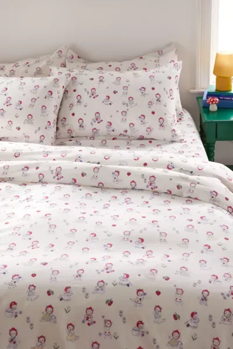 Strawberry Cat Core Duvet Cover Set
