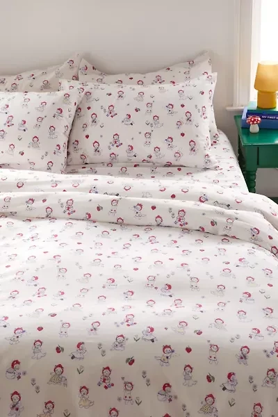 Strawberry Cat Core Duvet Cover Set