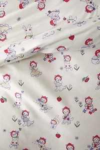 Strawberry Cat Core Duvet Cover Set