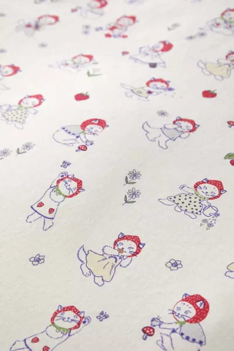 Strawberry Cat Core Duvet Cover Set