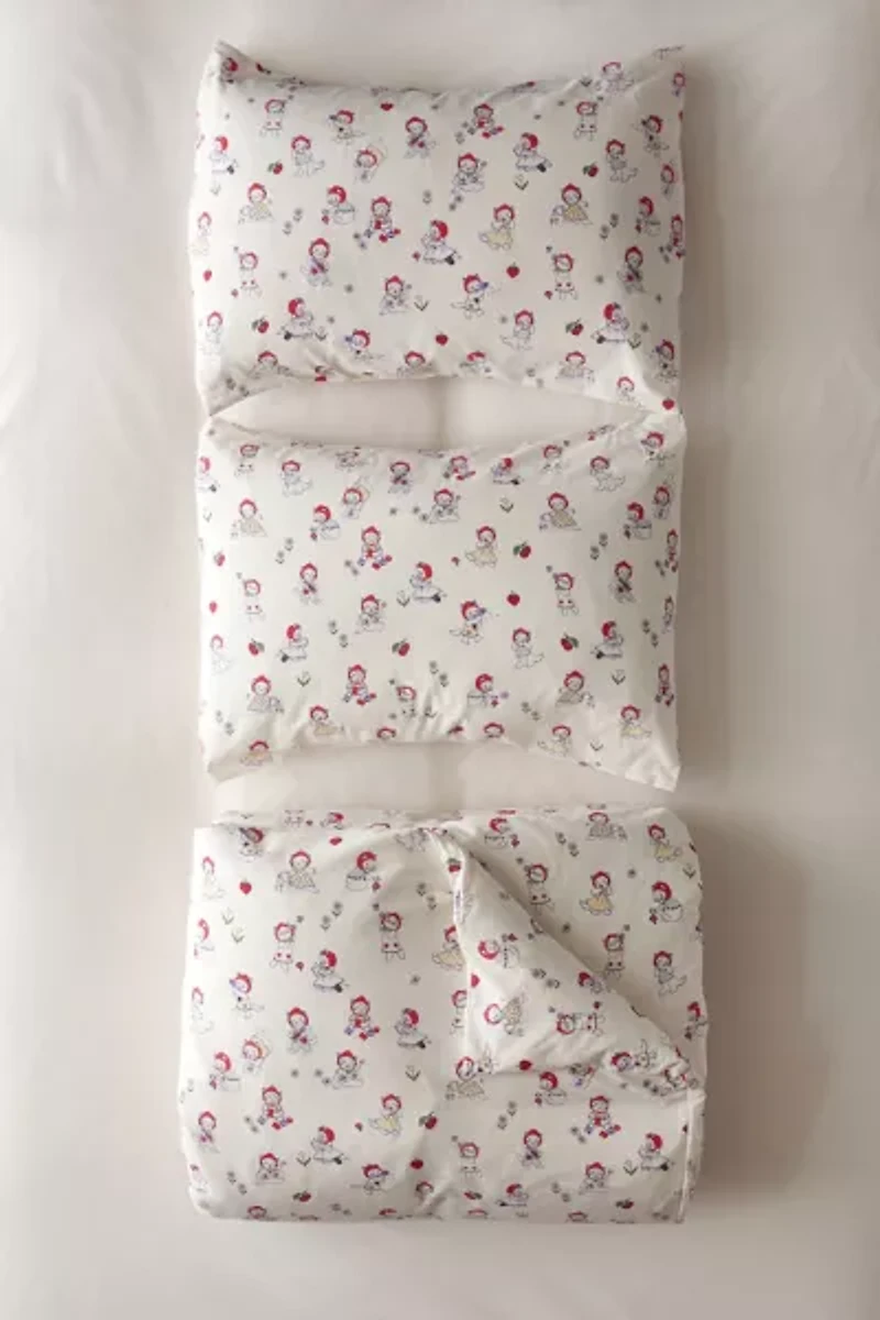 Strawberry Cat Core Duvet Cover Set