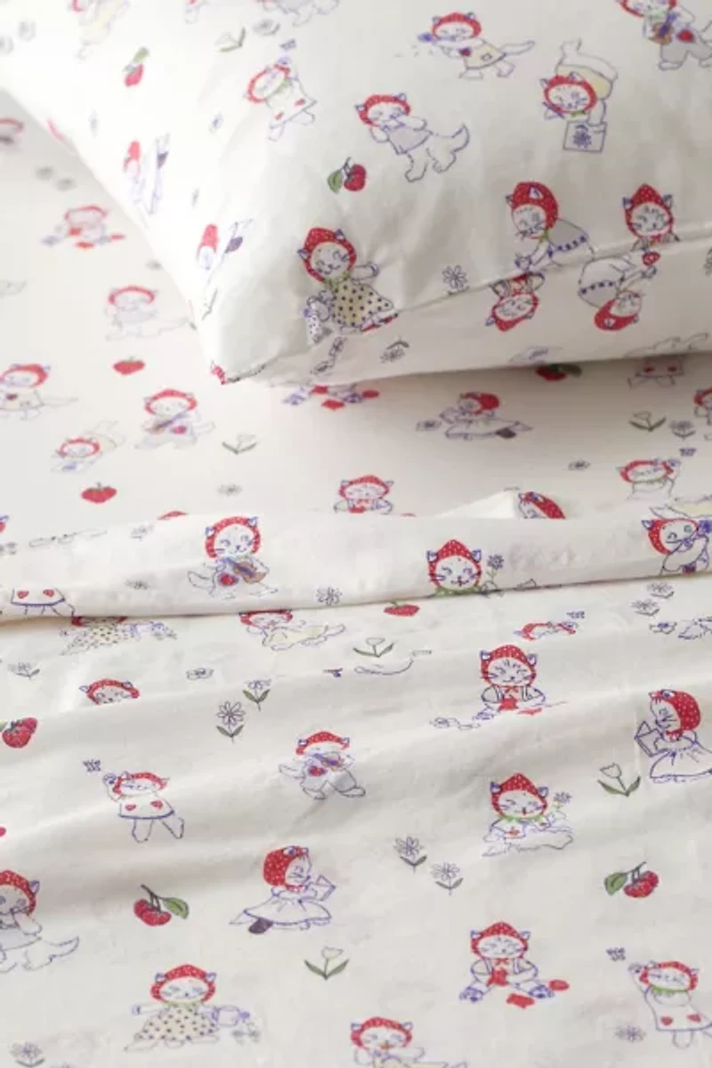 Strawberry Cat Core Sheet Set