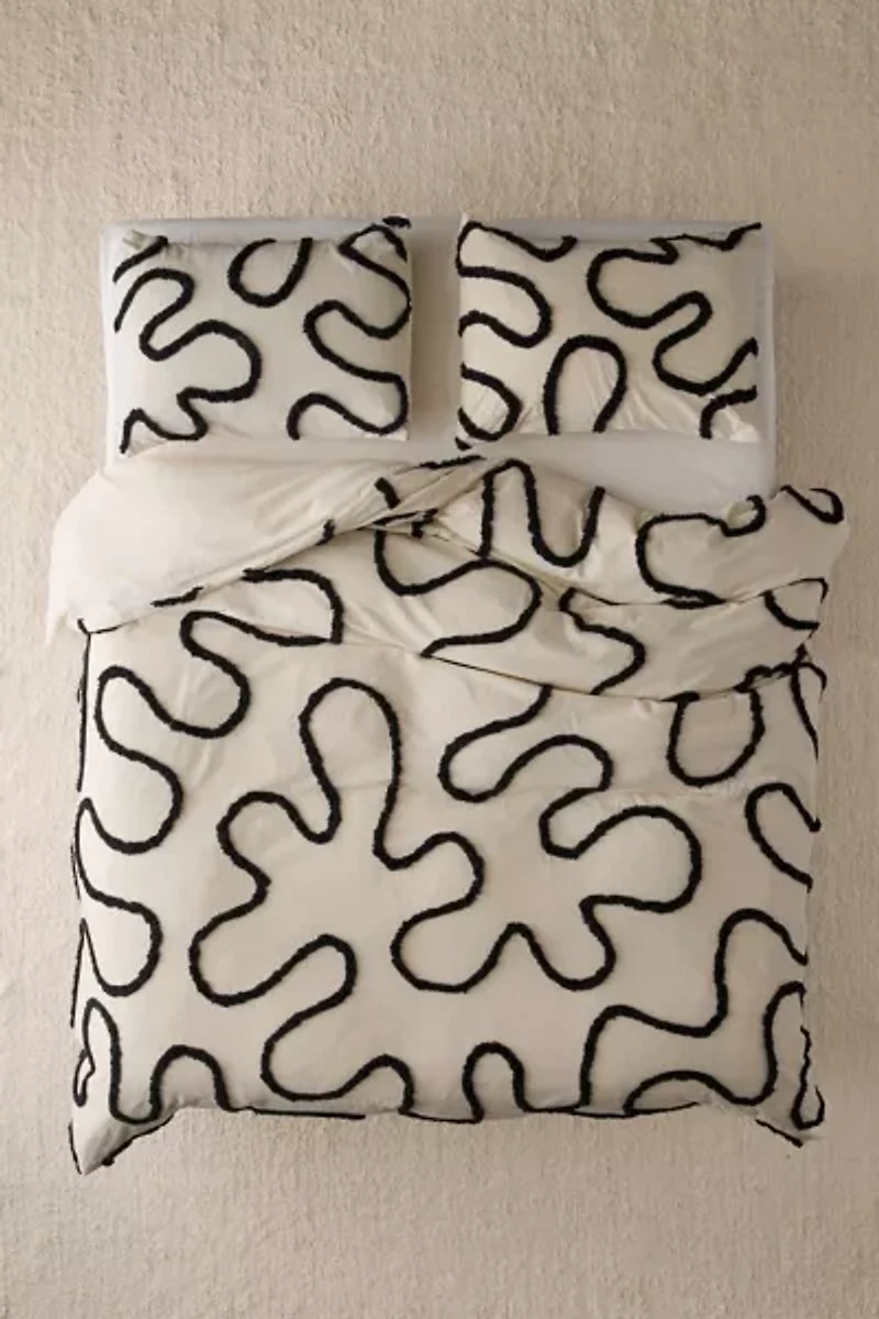 Wiggle Tufted Duvet Cover