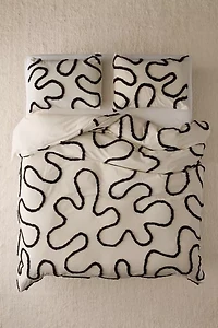 Wiggle Tufted Duvet Cover