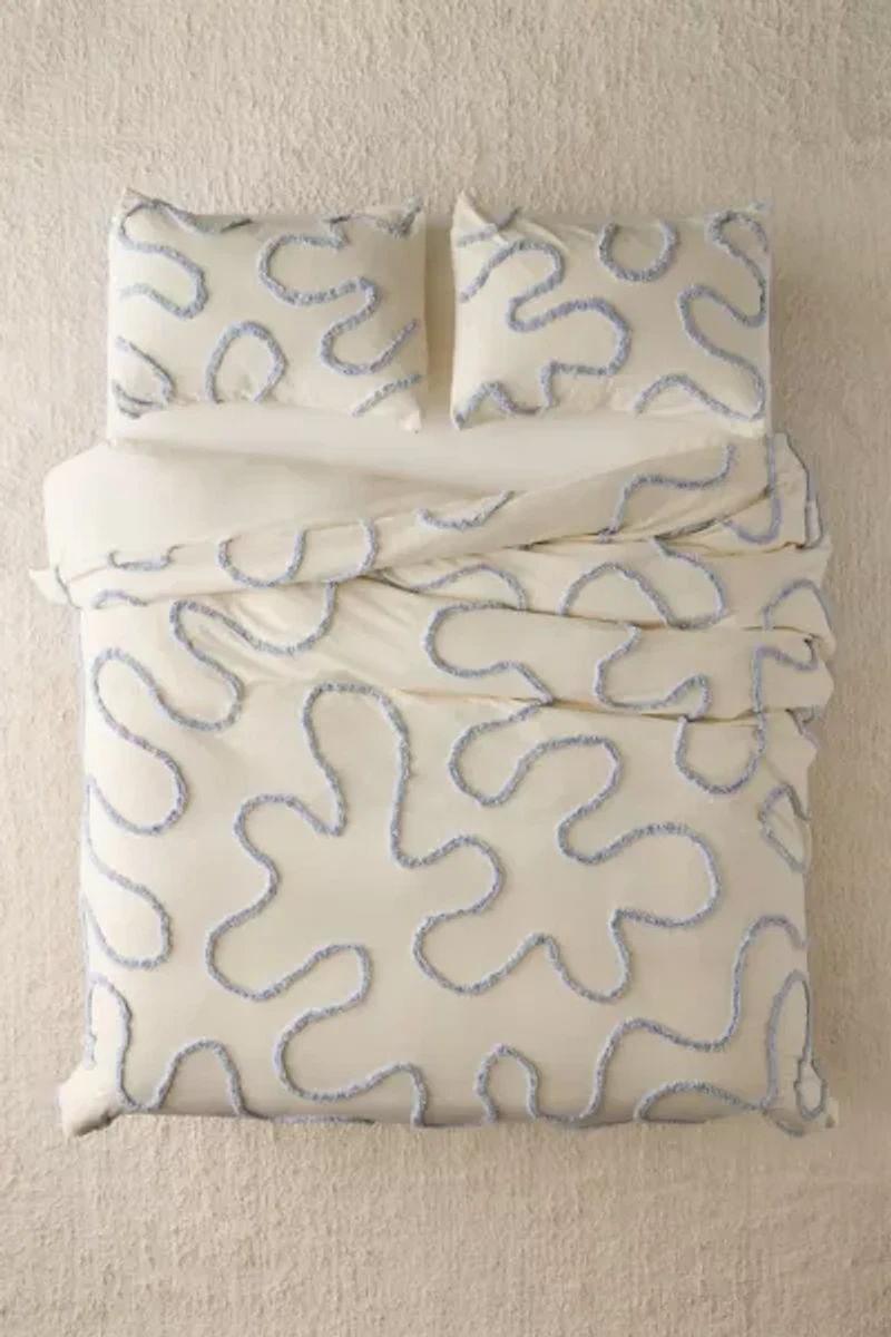 Wiggle Tufted Duvet Cover
