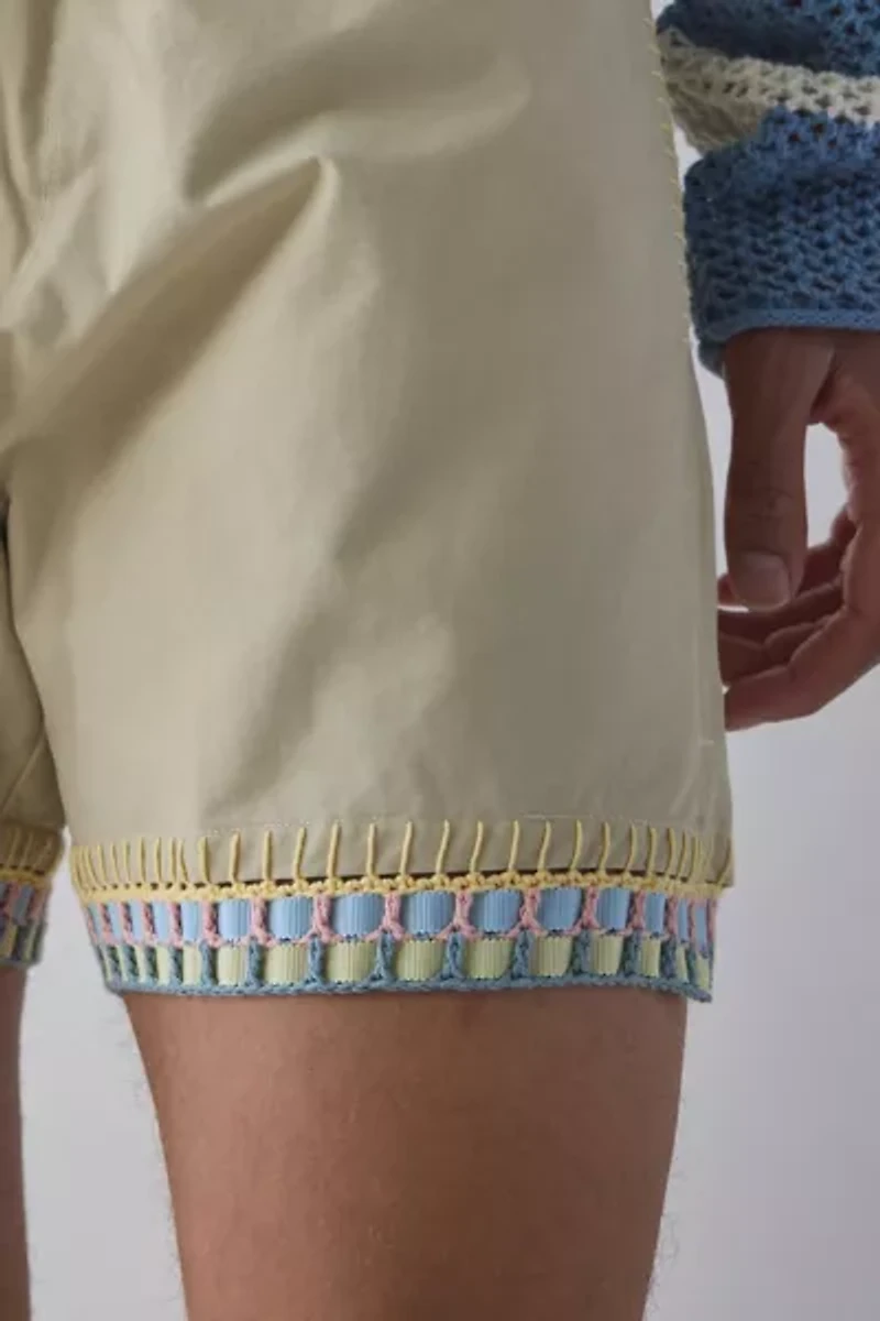 Mouty Embroidered Beach Short