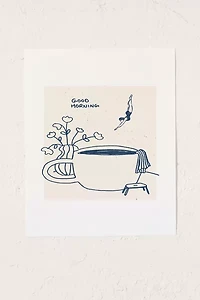 Sabina Fenn Illustration Coffee Diver Art Print